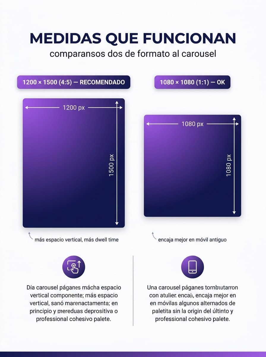 Comparativa visual de medidas 1200x1500 y 1080x1080